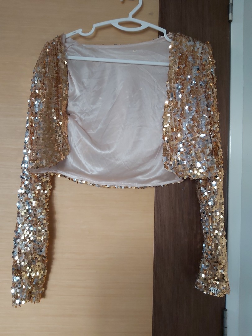 golden shimmer jacket