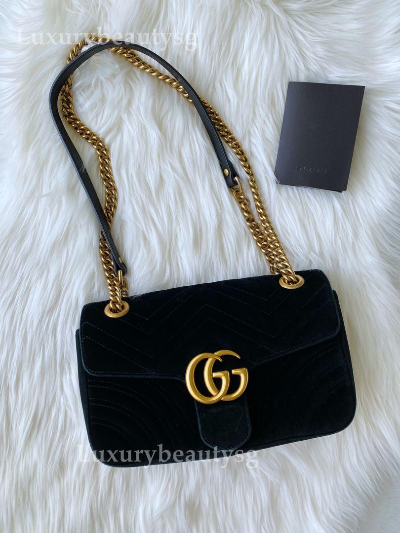 Gg marmont velvet crossbody bag online