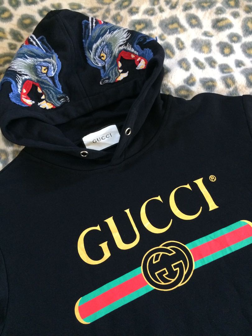 Gucci wolf hoodie, Men's Jackets and on Carousell