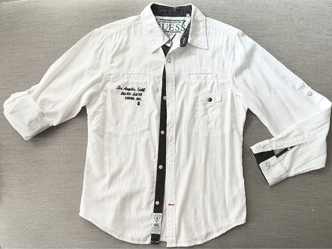 Guess polo 2025 long sleeve