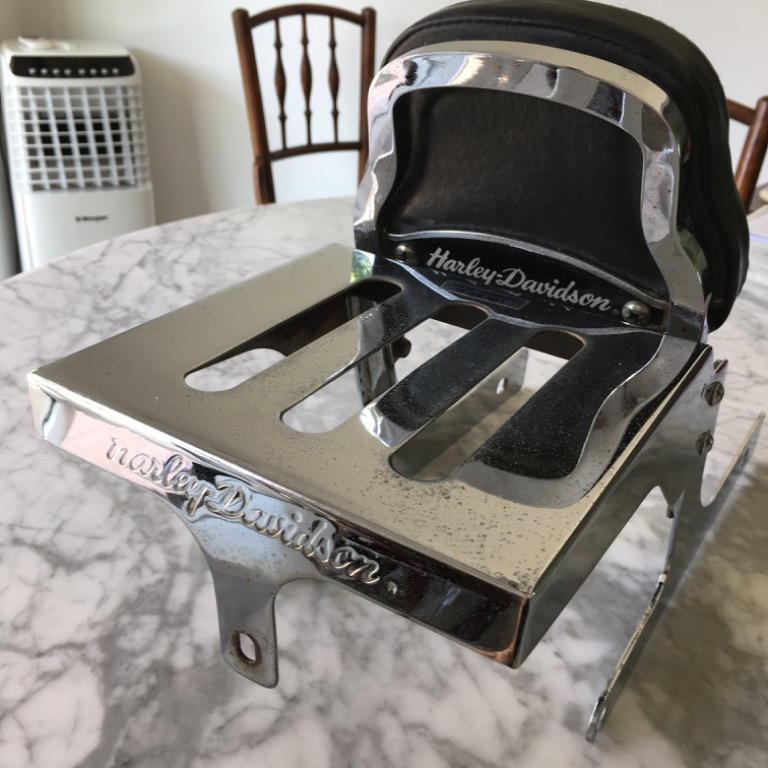 Harley Davidson Backrest (Original), Motorbikes on Carousell