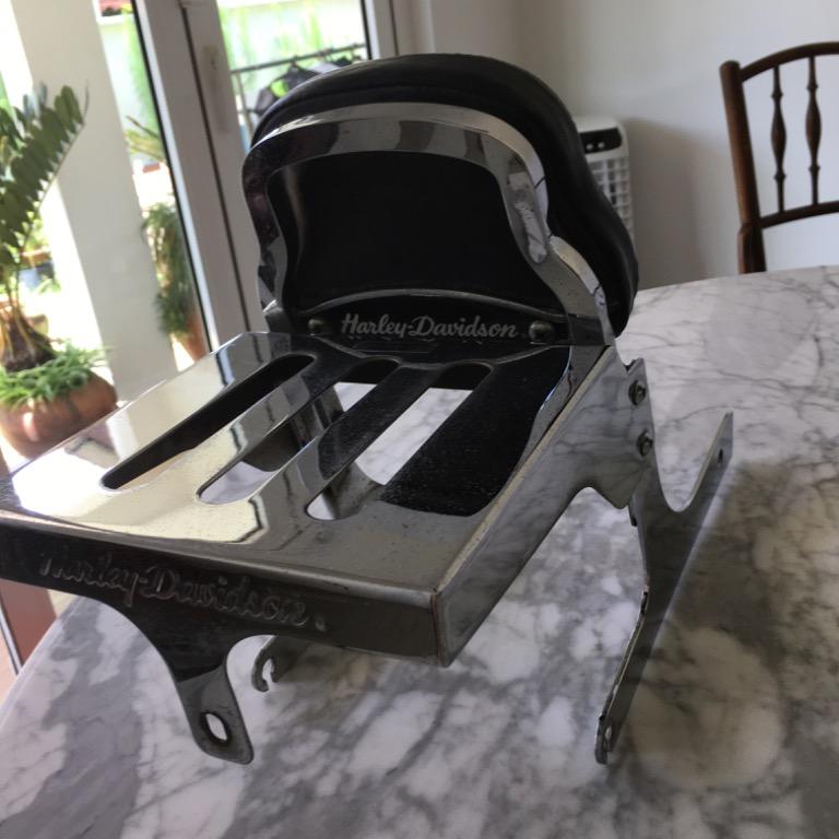 Harley Davidson Backrest (Original), Motorbikes on Carousell