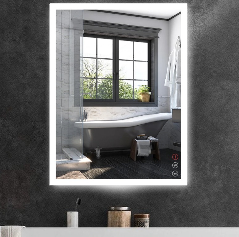 Hauschen 0510 Halo 32 LED Backlit Mirror, LED Lighted Mirror, 110V ...