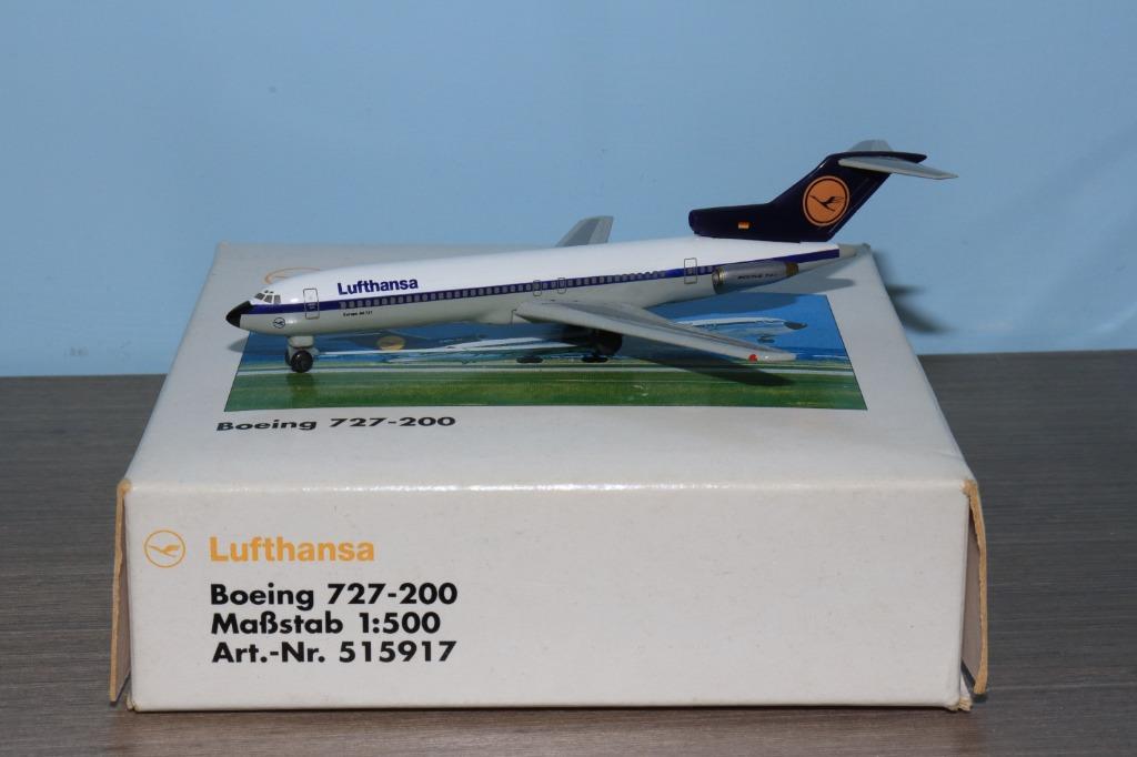 Herpa Lufthansa Boeing 727-200 德國漢莎航空波音727-200 Scale 1:500