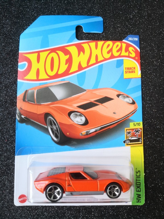 Hot Wheels HW Exotics - Lamborghini Miura SV Orange 2022 - Modèle 1/64 Neuf Sous Blister