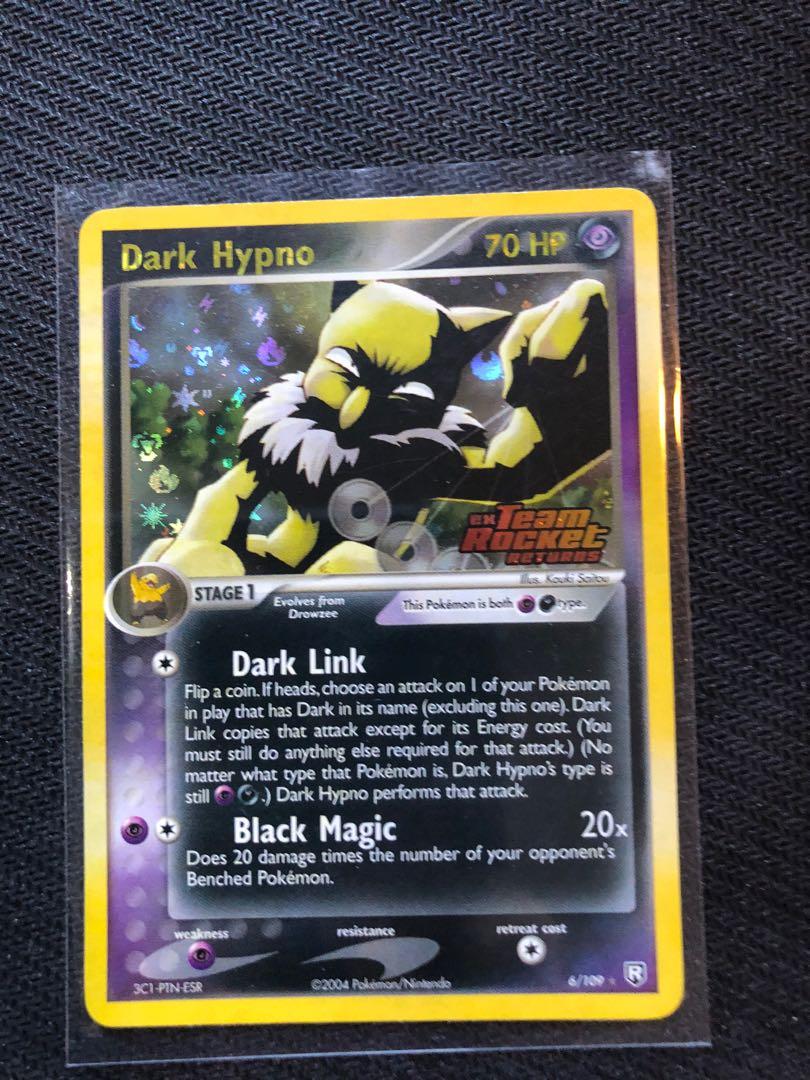 Dark Hypno - 6/109 - Holo Rare Reverse Holo Ex Team Rocket Returns Reverse  Holo Singles Pokemon Cards/TCG, Hobbies & Toys, Toys & Games on Carousell