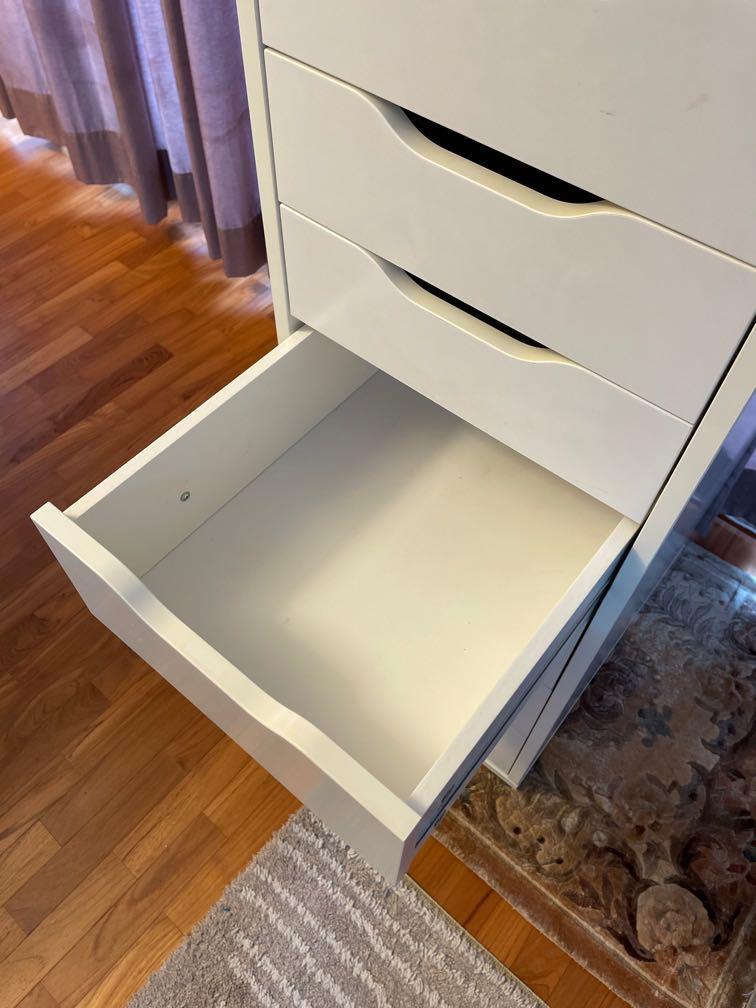 Ikea ALEX Drawer Unit with 9 Drawers, White, Furniture & Home Living