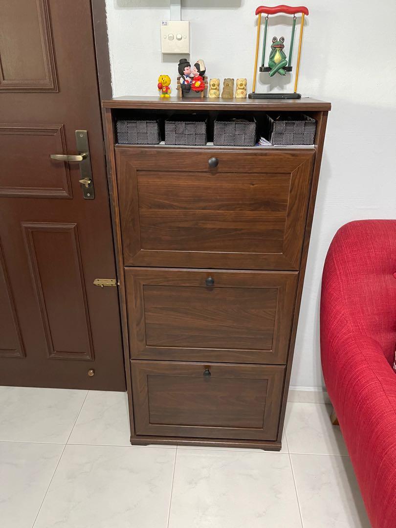 Ikea brusali shoe store cabinet brown