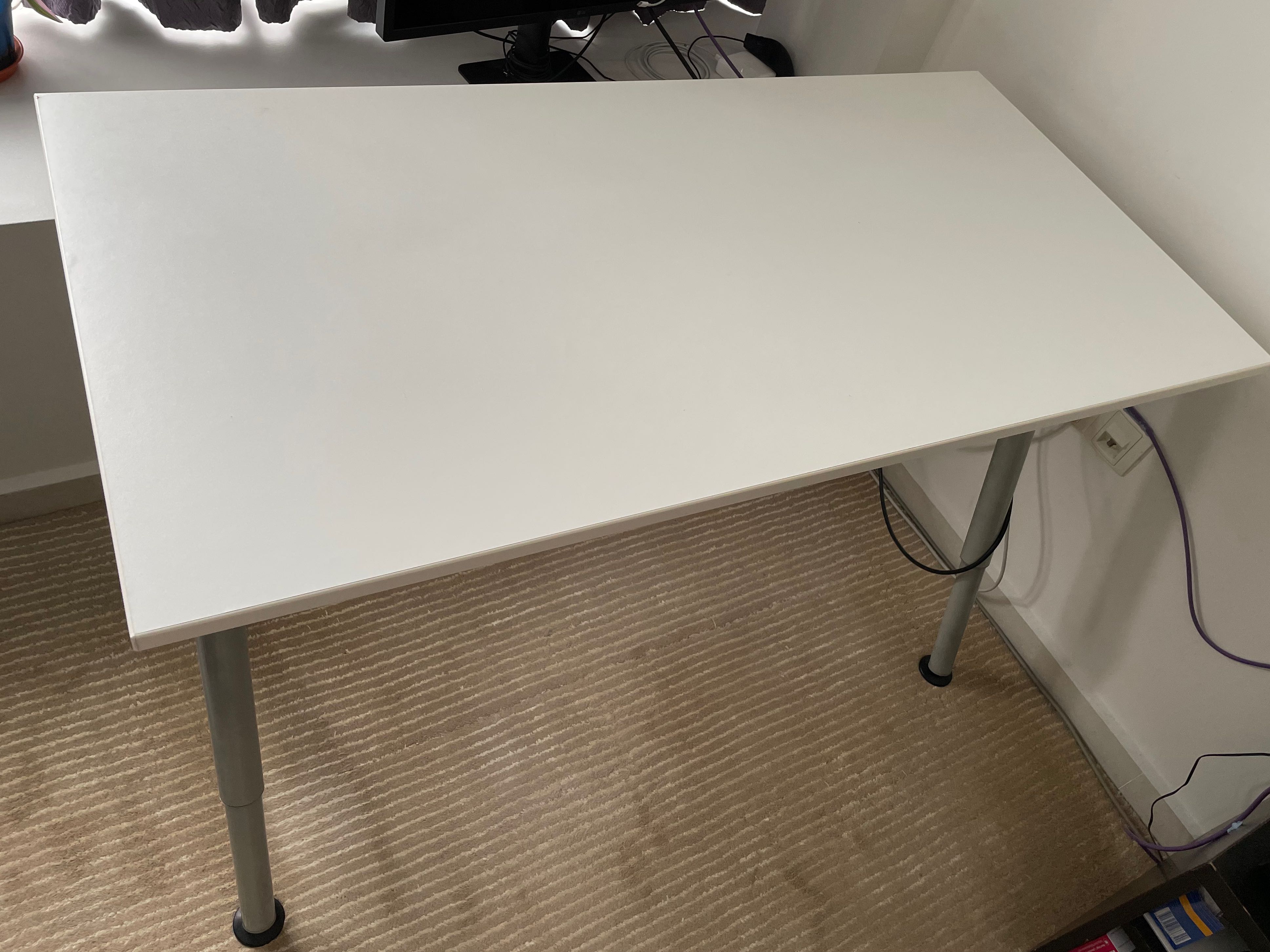 IKEA GALANT Desk white adjustable height, Furniture & Home Living