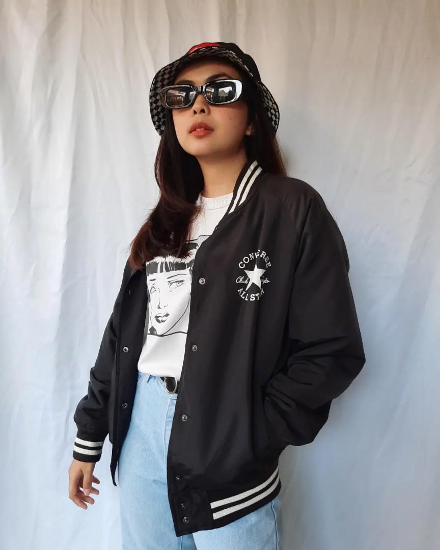 Jaket baseball converse online