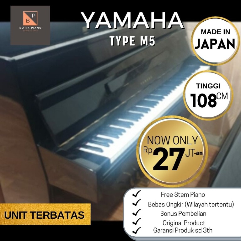 Jual Piano Bekas Yamaha Type M5 Harga Terbaik