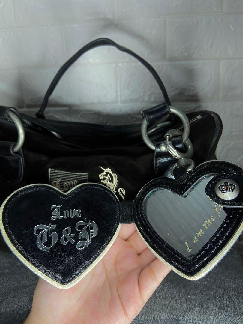 Juicy Couture Vintage Velour y2k Bag with Iconic I am the fairest
