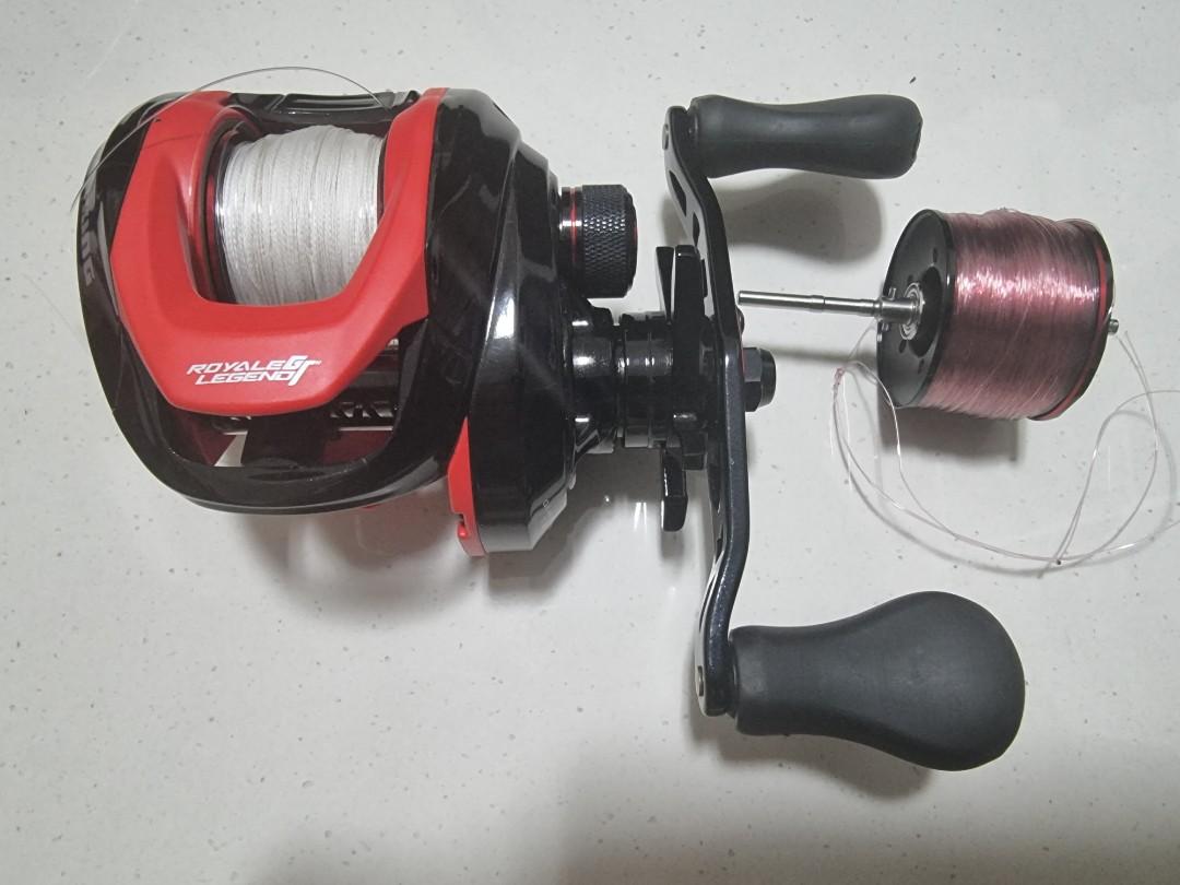 Kastking Royale Legend GT baitcasting fishing reel with extra BFS spool  left hand