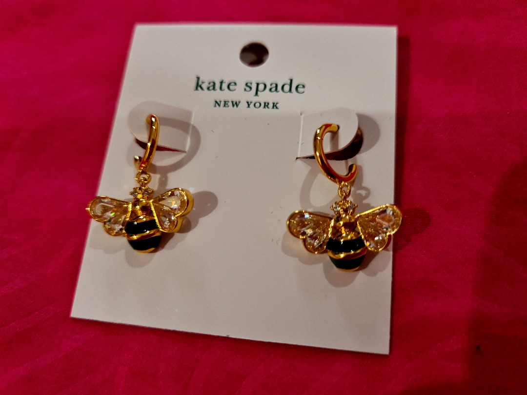 Kate Spade Bee Earrings, Women's Fashion, Jewelry & Organisers, Earrings on  Carousell