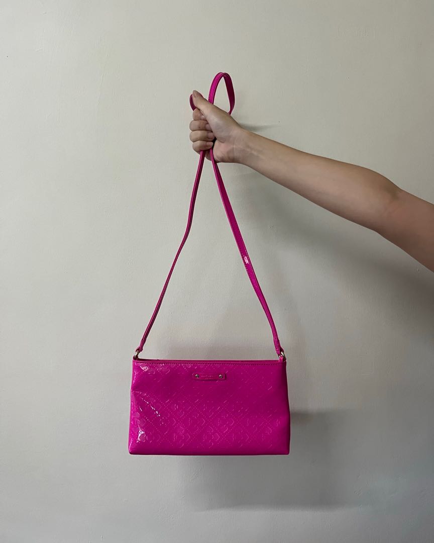Kate Spade Hot Pink Sling Bag, Luxury, Bags & Wallets on Carousell