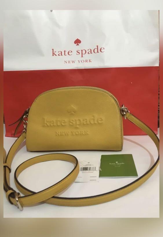 Kate Spade Tori Larchmont Avenue Logo Daffodil Sling Bag Barang