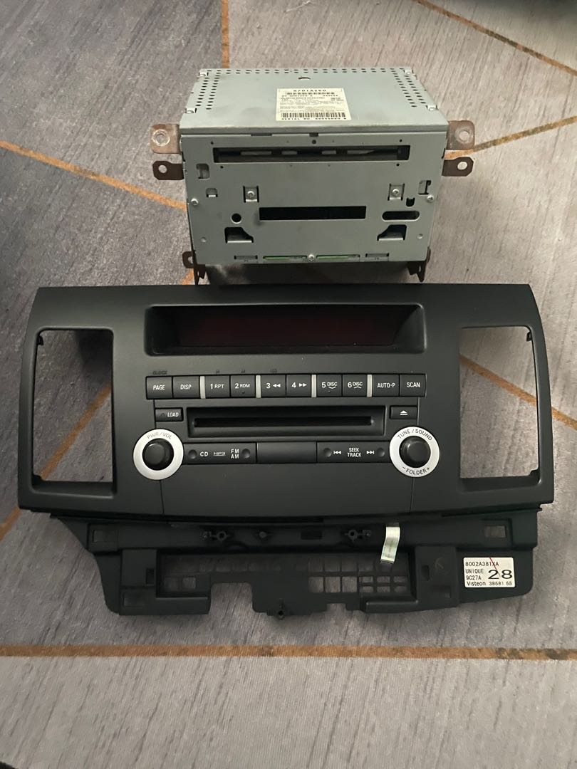 Lancer ex cy2 stock headunit, Car Accessories, Accessories on Carousell