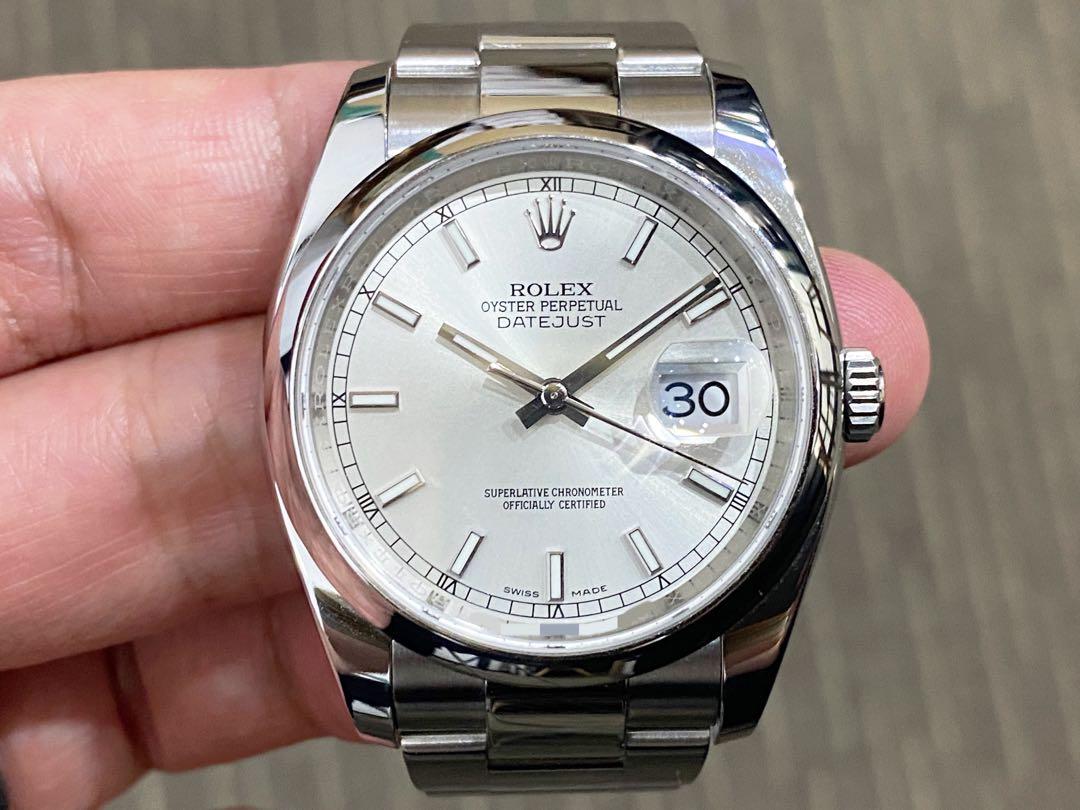 Like New Jun 19 Complete Local Rolex Datejust 36 DJ36 Silver
