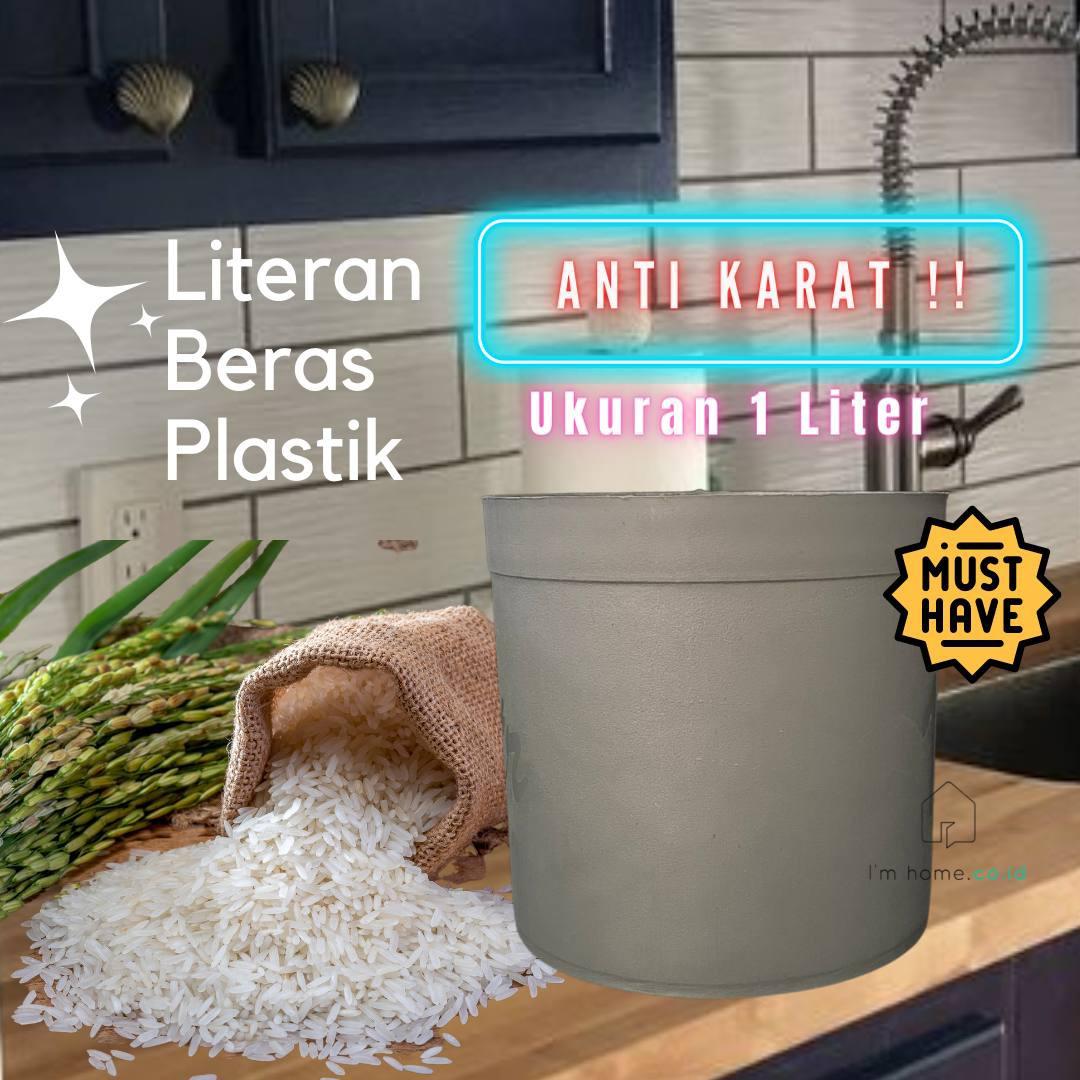 Literan beras 1 liter Plastik anti karat anti pecah perabot rumah ...