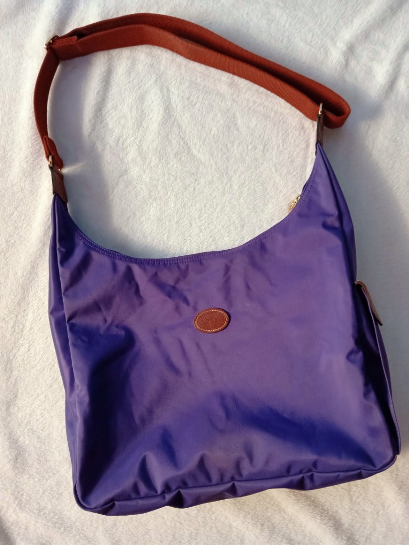 Longchamp Le Pliage Hobo Bag - Purple Hobos, Handbags - WL828494