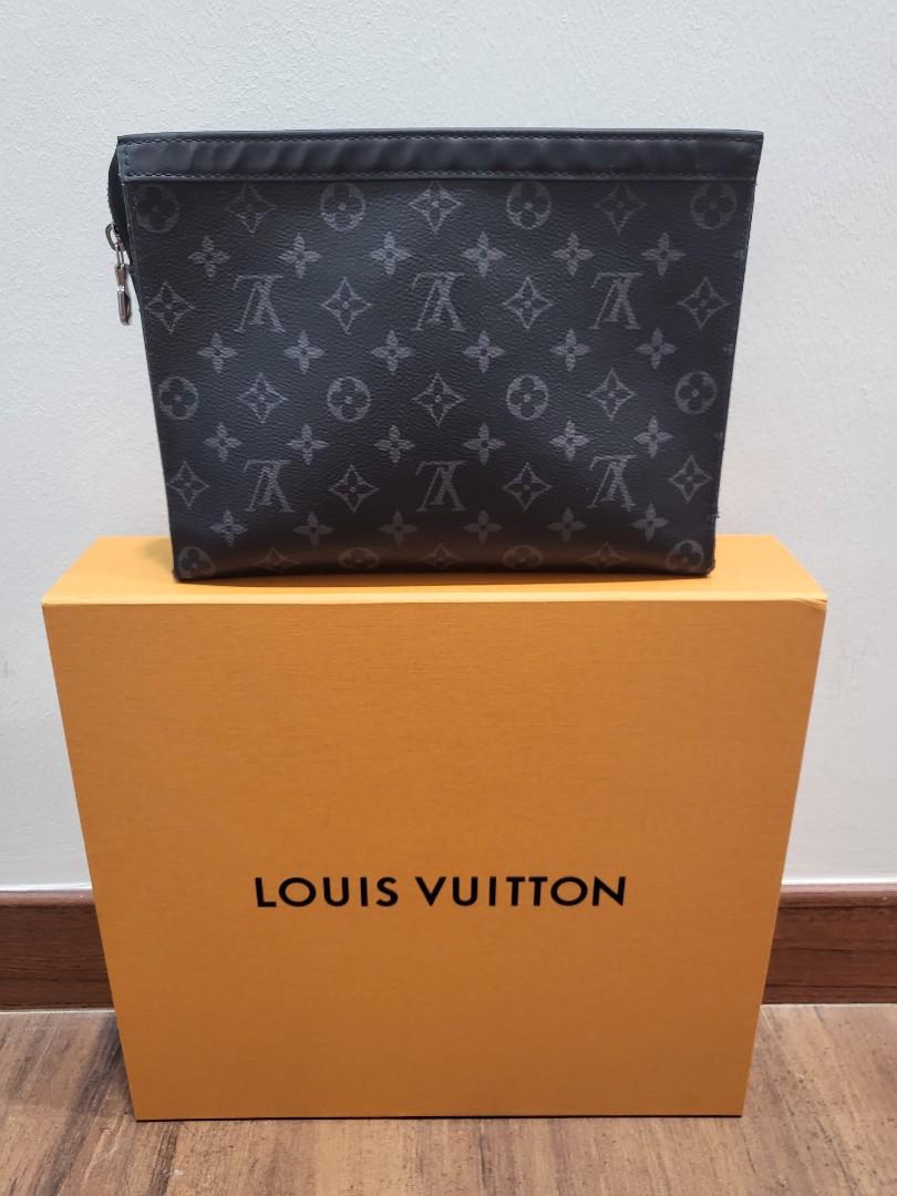 LV Louis Vuitton Pochette Voyage MM / Clutch Bag Men, Luxury, Bags