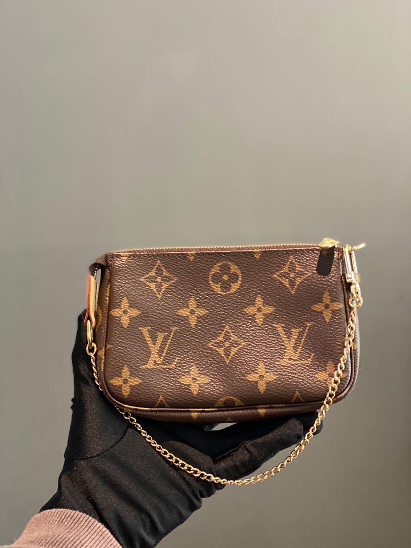 Authentic Louis Vuitton LV Pink Monogram Embossed Mini Pochette Accessoires  Summer By The Pool Collection (hard to find!!), Luxury, Bags & Wallets on  Carousell