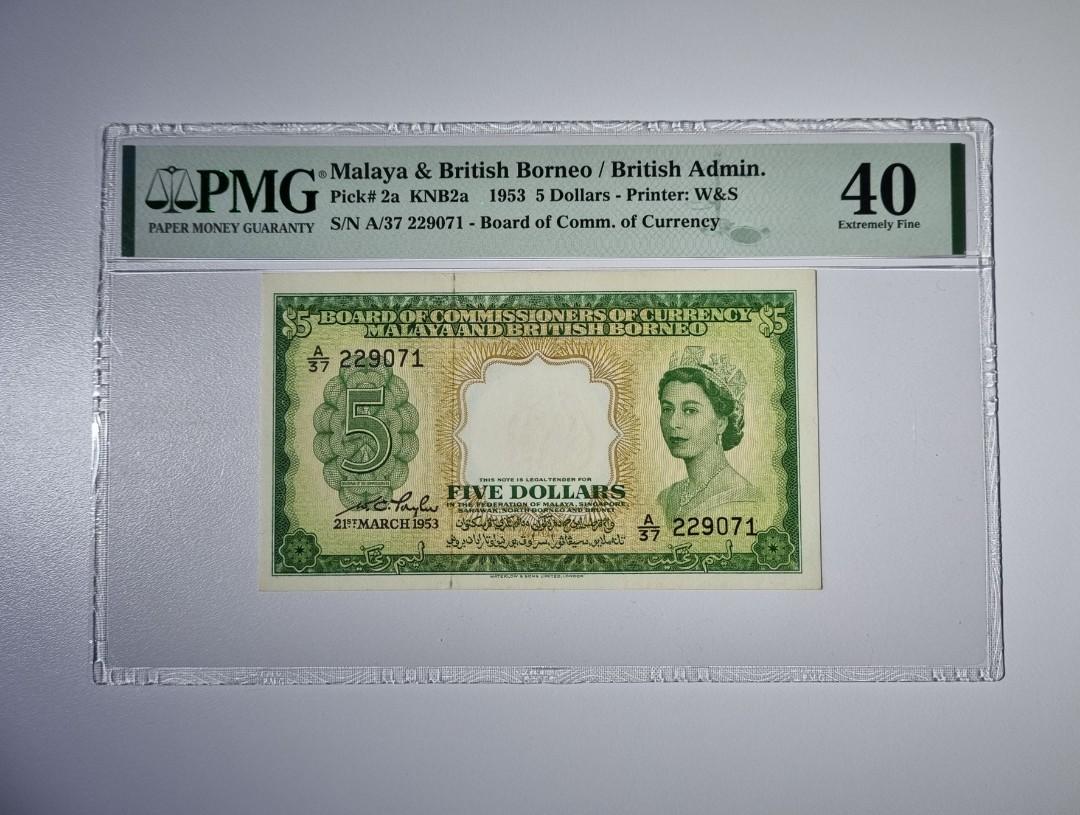 bd malaya Malaya $5 1953, Hobbies & Toys, Memorabilia & Collectibles, Currency on  Carousell