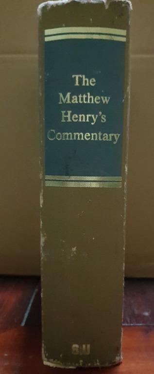 Mathew Henry's commentary on whole bible, religious book