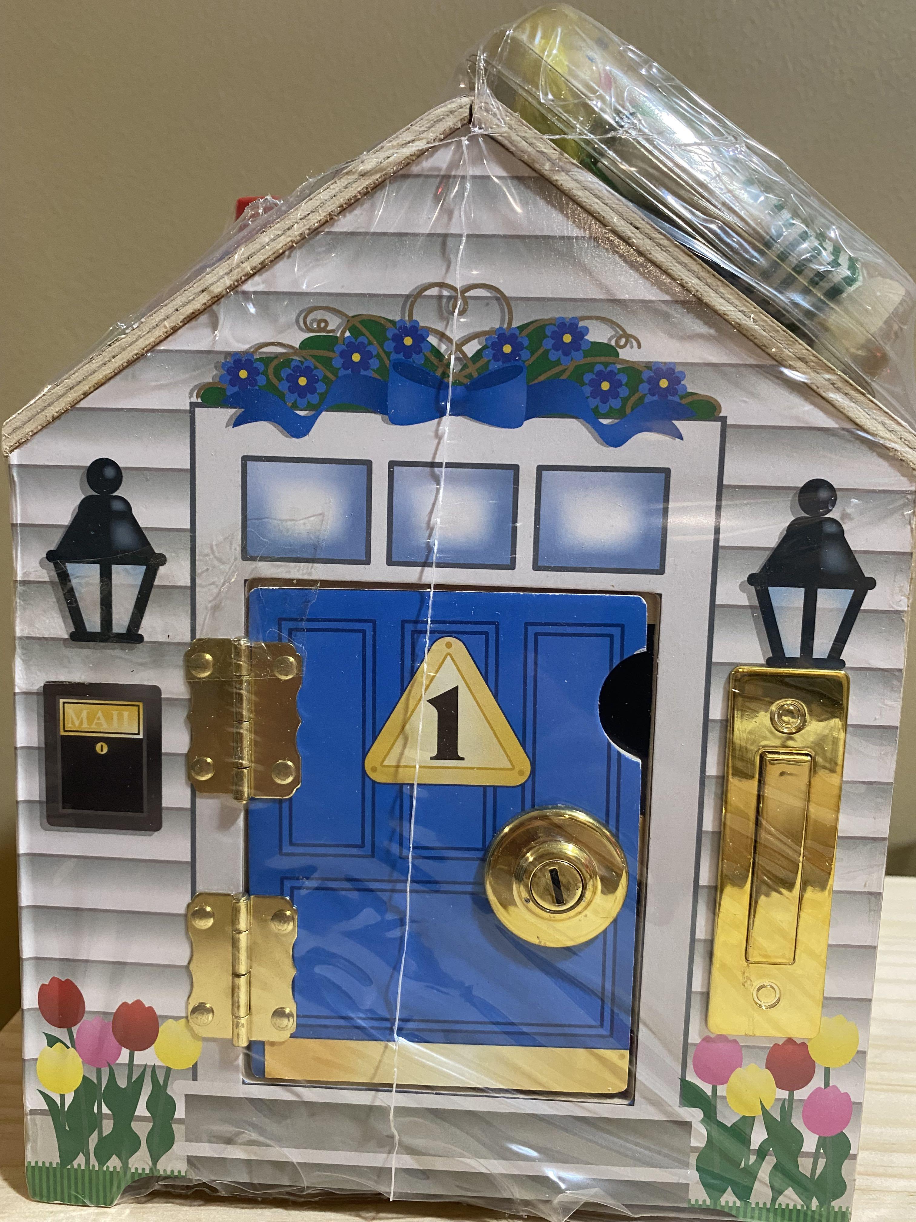 Melissa and doug wooden house best sale with keys