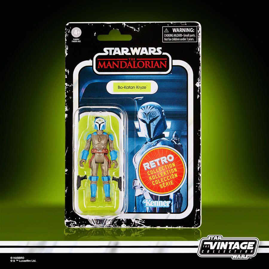 Lot De 4 Figurines Star Wars Retro Card - Ahsoka, Bo-Katan, Mandalorian, Boba Fett - NEUVES
