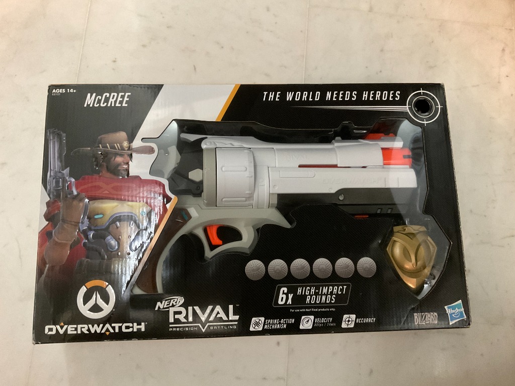 Nerf rival overwatch mccree blaster sales
