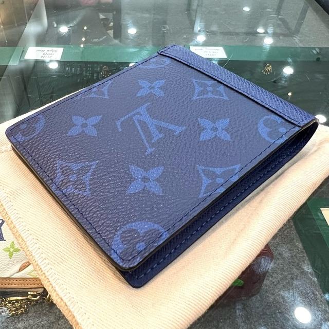 Louis Vuitton Monogram Pacific Canvas and Taiga Leather Multiple Wallet