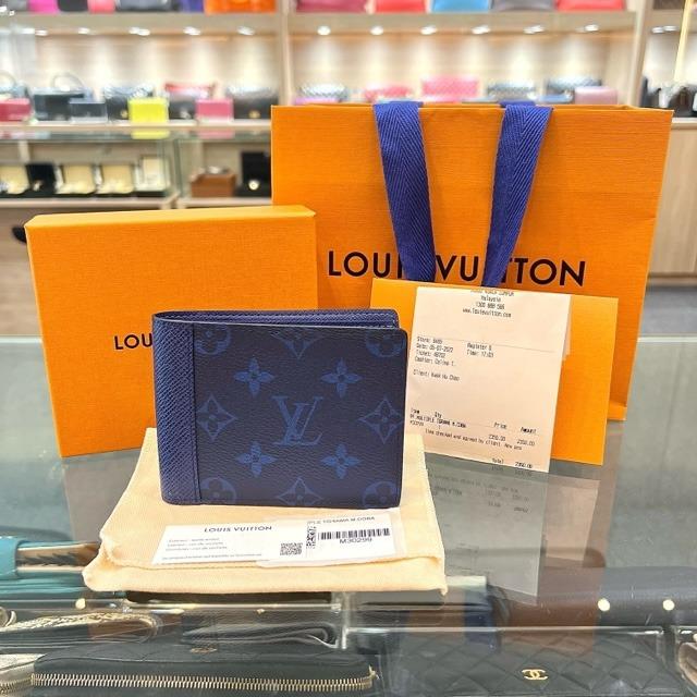 SOLD** NEW - LV Monogram Pacific Multiple Wallet Navy Blue, Luxury, Bags &  Wallets on Carousell