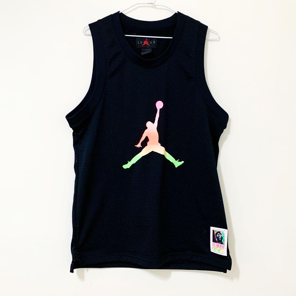 NIKE JORDAN AS M J SPRT DNA HBR JERSEY 大LOGO 運動休閒球衣籃球背心