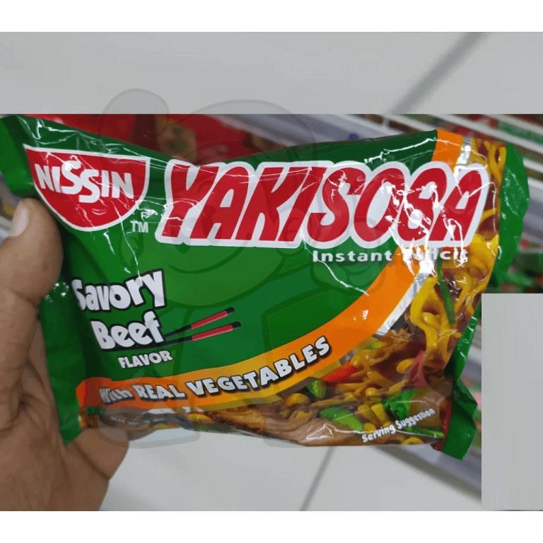 Nissin Yakisoba Instant Pancit, Savory Beef (20 x 59g), Food & Drinks