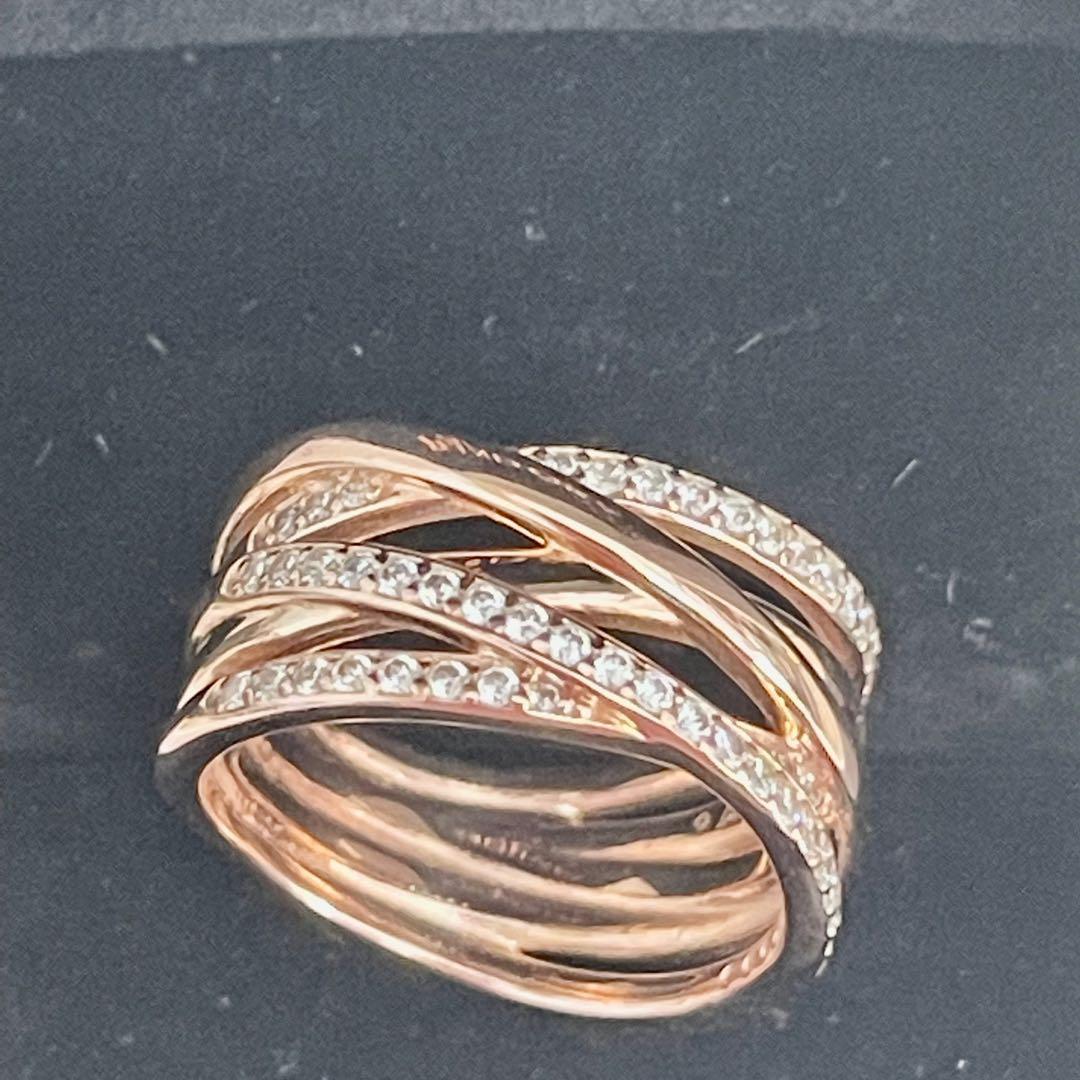 Pandora Rose sparkling Polished Lines Ring, Women's Fashion