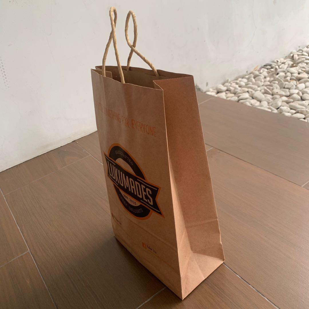 Paper Bag body shop haidilao sayur hnm pull n bear plastik cantik