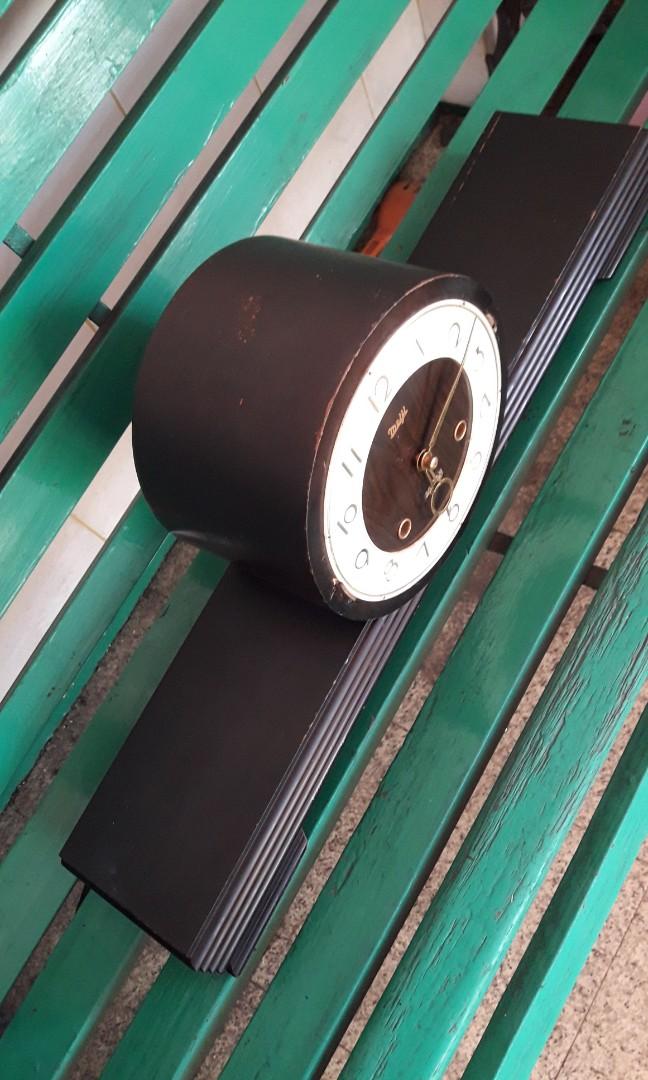 Pendulum clock meiji (Category: Clocks) located in Caloocan City. Submitted by great_2003 (Listing ID 1164337238, Image 2). Description: good running condition 2. holes issue: door & glass made un japan mechanical hand wind with key as is only wysiwyg note. maalikabok nasa bodega.