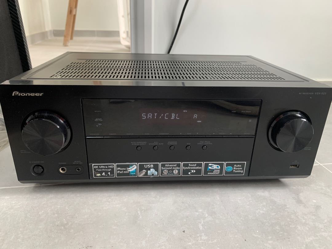 Pioneer Av receiver vsx523, 音響器材, Soundbar、揚聲器、藍牙喇叭、耳擴 Carousell