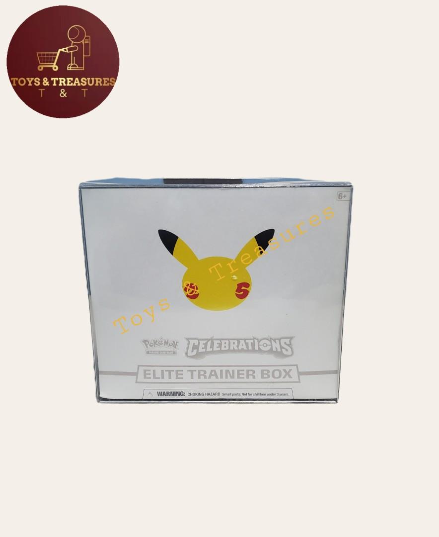 Pokemon celebrations elite trainer box (Category: Card Boxes & Cases) located in San Pedro. Submitted by toysandtreasures (Listing ID 1164435087, Image 1). Description: Pokemon Celebrations Elite Trainer box sealed. Check out my Instagram store- toysandtreasures.ph Price: 3999 pesos Shipping: LALAMOVE/GRAB/MEET UP/LBC.