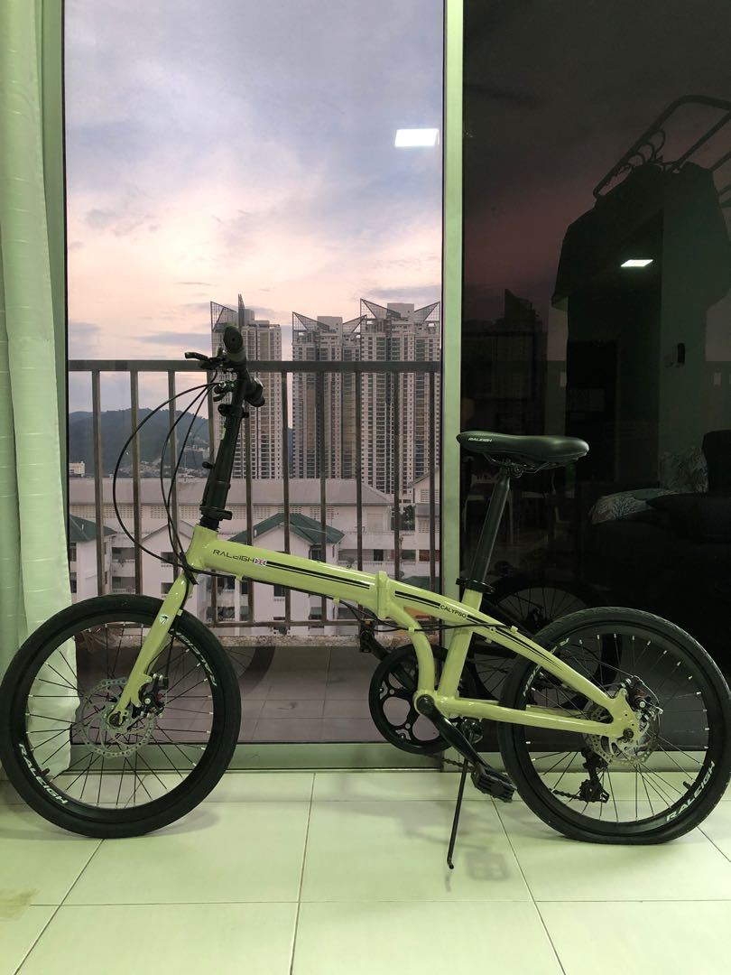 Raleigh calypso folding new arrivals bike