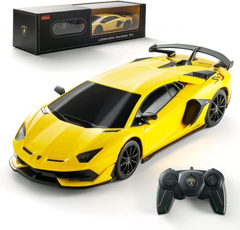 Rastar Lamborghini Aventador SVJ 1:24 Remote Control (Yellow), Hobbies &  Toys, Toys & Games on Carousell