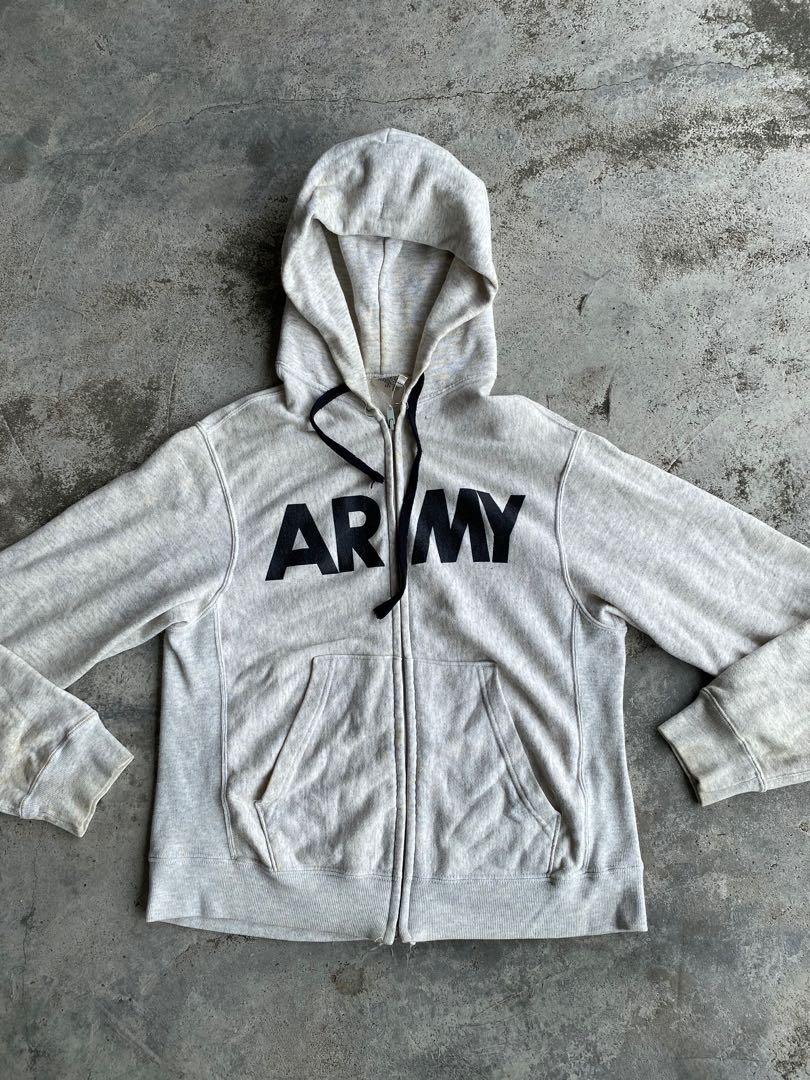 Army zipper hoodie store