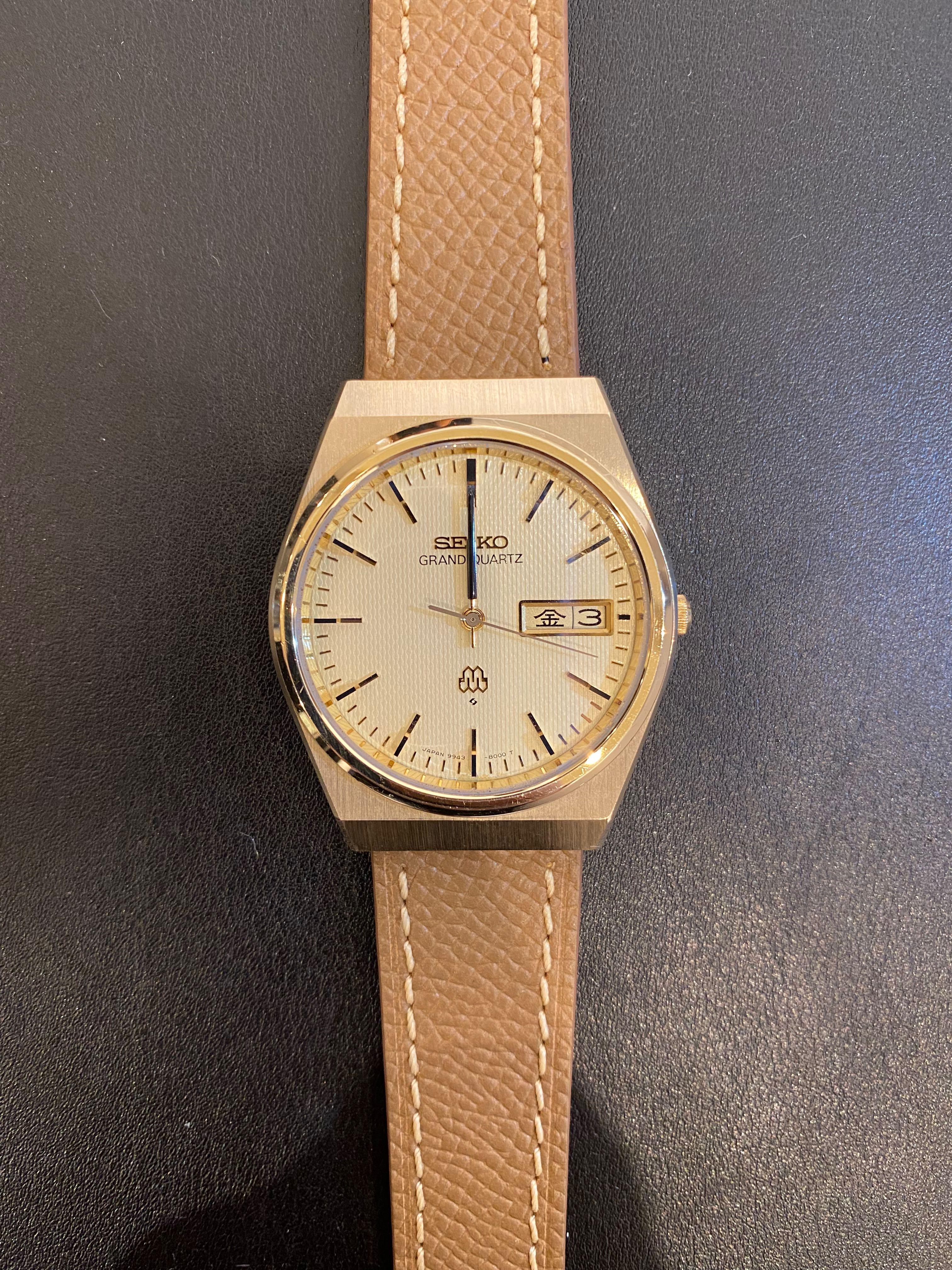 Seiko Grand Quartz Gold Cap 9943-8000 Twin Quartz from 1978, Luxury,  Watches on Carousell