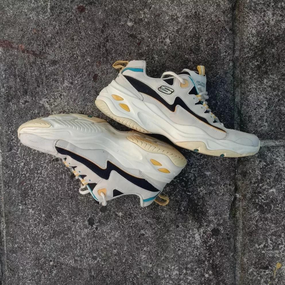 Casual Shoes Skechers D Lites Yellow Skechers D'lites