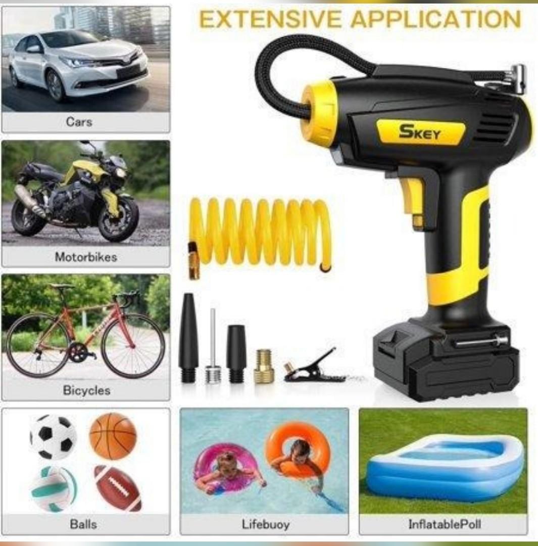 SKEY Air Compressor Tire Inflator Handheld Electric 150PSI Portable