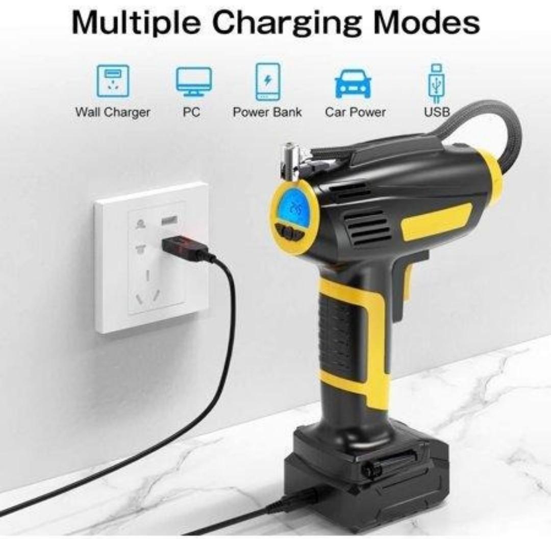 SKEY Air Compressor Tire Inflator Handheld Electric 150PSI Portable