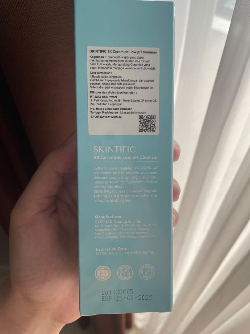 SKINTIFIC - 5X Ceramide Low pH Cleanser Facial Wash Gentle Cleanser For