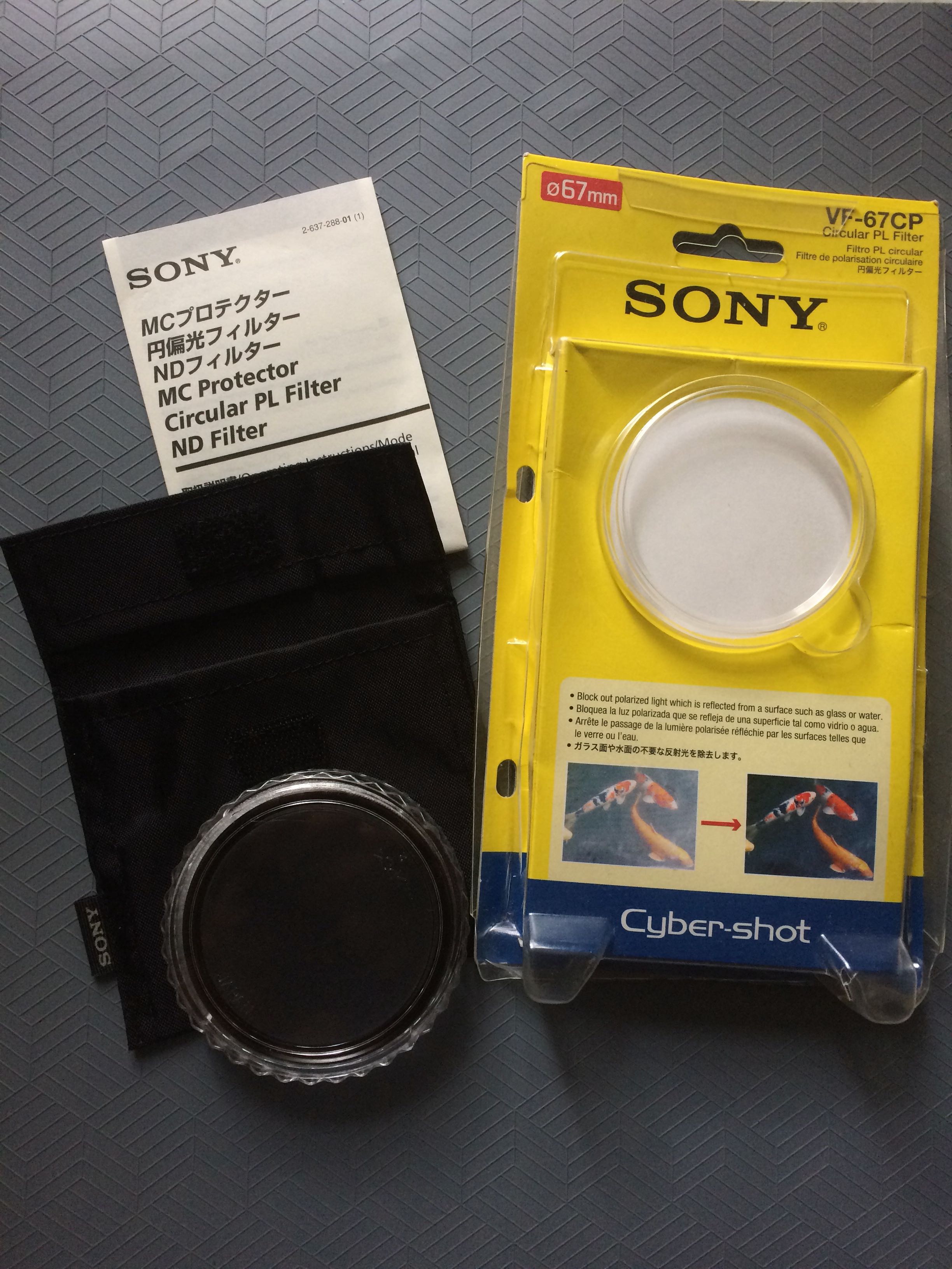 Sony Vf 67cp Circular Pl Filter 攝影器材 鏡頭及裝備 Carousell