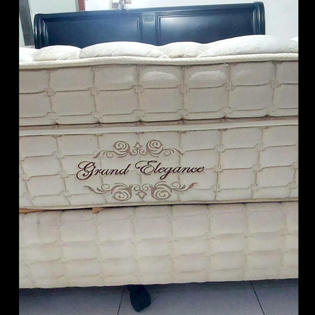 Spring bed king koil grand elegance latex set lengkap uk.200